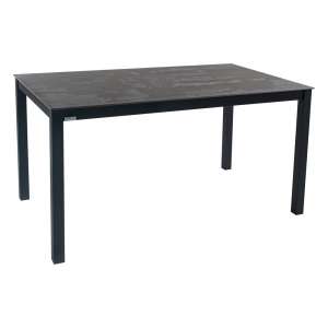 Table rectangulaire en dekton effet texturé et pieds en métal - Millenium 4