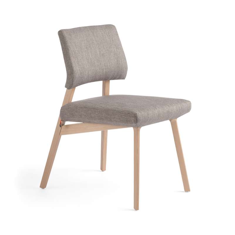 Chaise style scandinave en tissu et bois Lindsay Mobitec® Chaise style scandinave en tissu et bois Lindsay Mobitec®