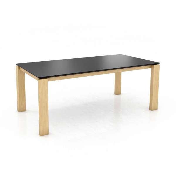 Table de salle à manger en Fénix et pieds en bois massif - Oxford PB1 Mobitec®