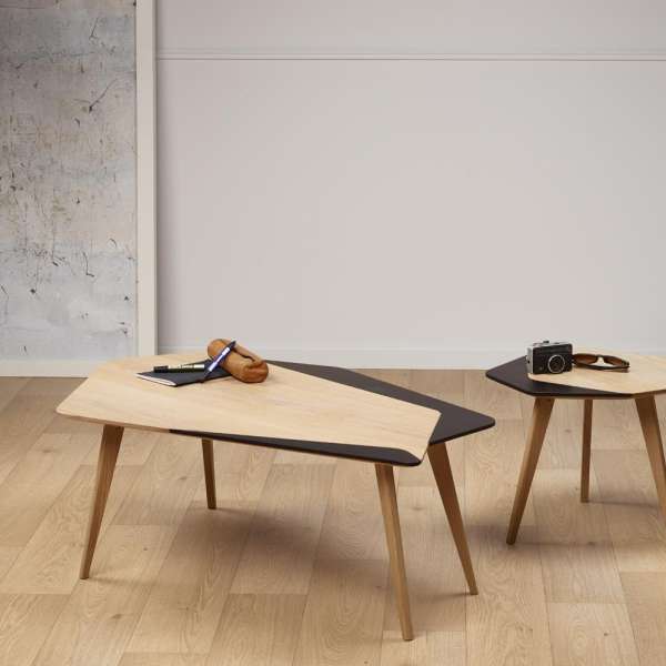 Table basse scandinave en bois massif fabrication française - Flo 71 - 2