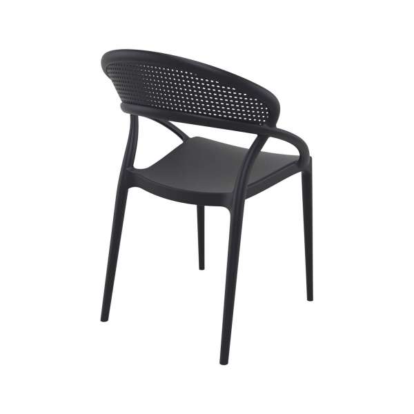 Chaise design de jardin empilable en polypropylène - Sunset - 5