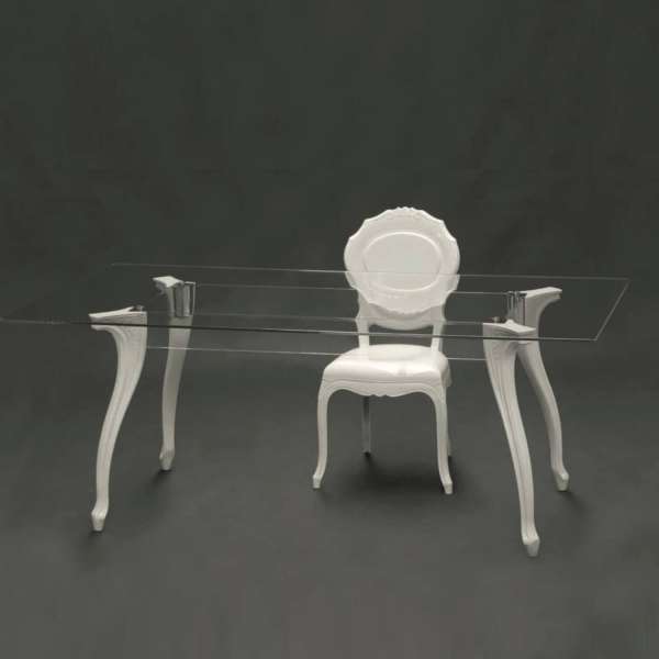 Chaise moderne en polycarbonate opaque blanc - Belle Époque - 7