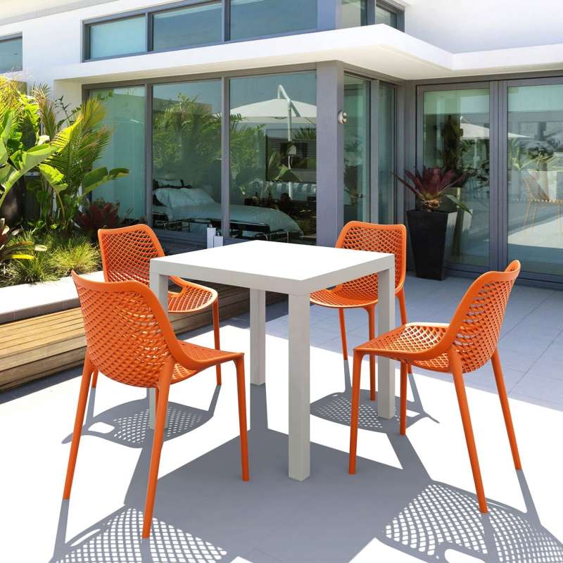 Chaise de jardin moderne ajourée en polypropylène - Air