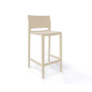 Tabouret snack moderne empilable sable - Bakhita