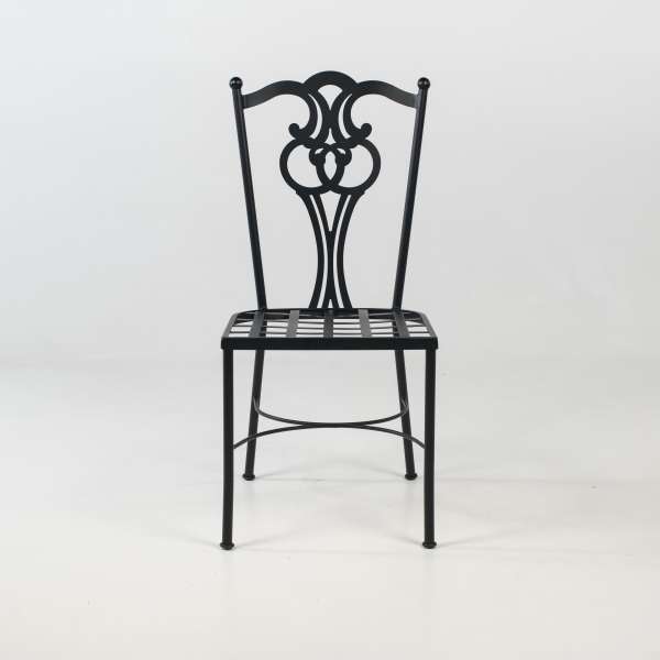 Chaise en métal noir - Viena - 3