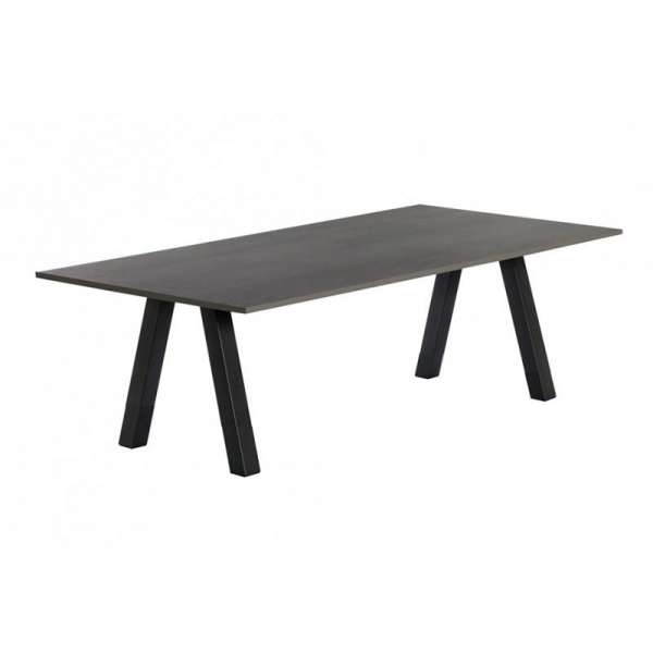 Table moderne rectangulaire en stratifié avec pieds obliques - Veneto - 5