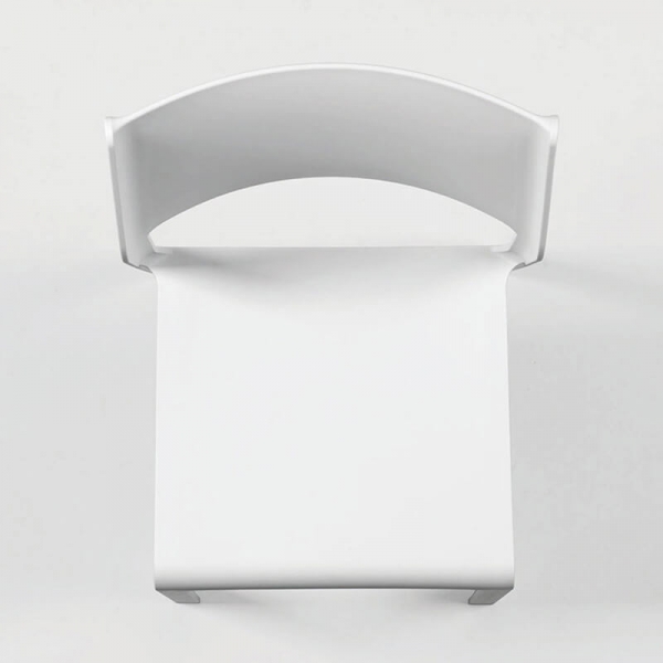 Chaise de terrasse empilable en polypropylène blanc - Trill bistrot - 7