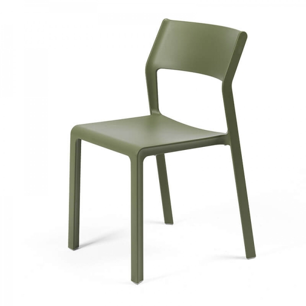 Chaise de terrasse empilable en polypropylène vert agave - Trill bistrot - 9