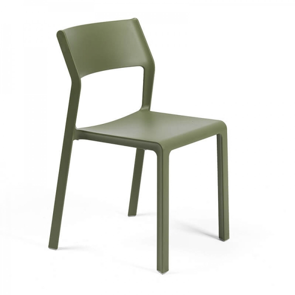 Chaise de jardin empilable en polypropylène vert agave - Trill bistrot - 8