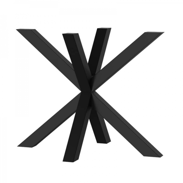 Pied de table central design noir forme Mikado - Rosace - 2