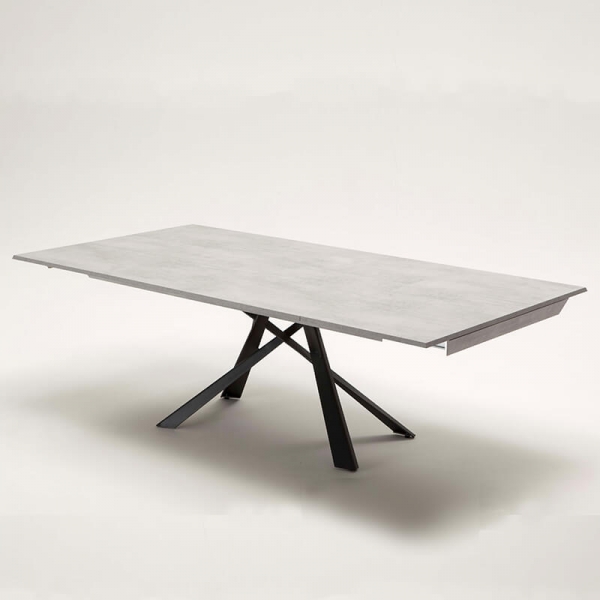 Table design italien et extensible pieds mikado - Lungo largo - 12