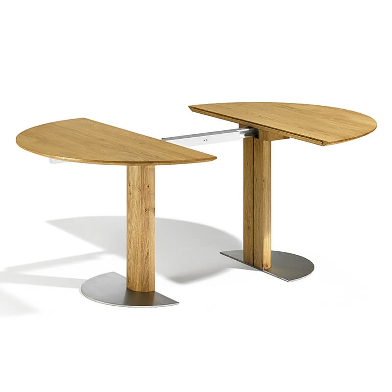 Table en bois moderne extensible avec pied central - SM39