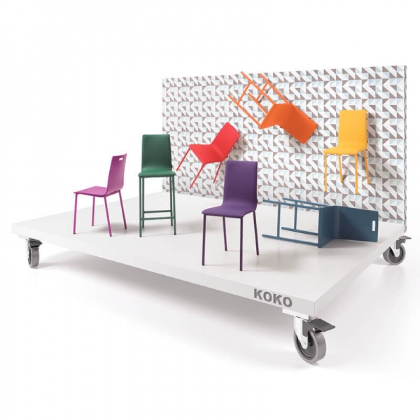 Chaise moderne rembourrée colorée - Koko Moblibérica® - 2