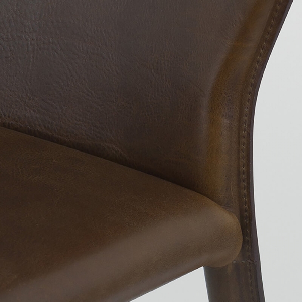 chaise en croûte de cuir - Maryl - 6