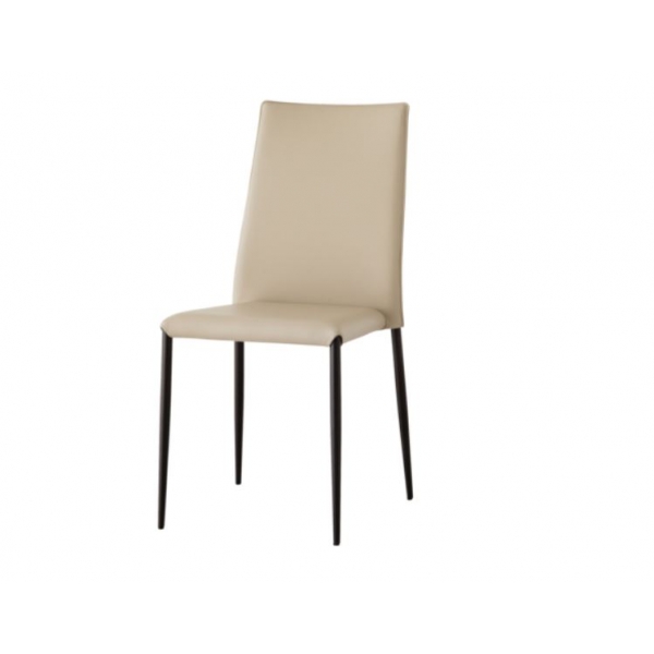 chaise contemporaine en cuir - Trix - 4