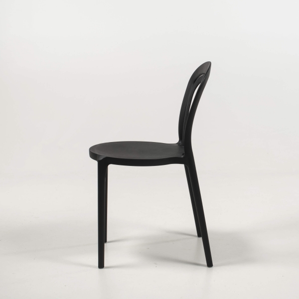 chaise d'extérieur polypropylène noir - Caffè - 14