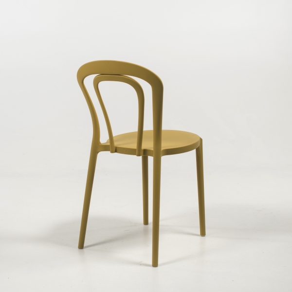 chaise extérieure polypropylène jaune moutarde - Caffè - 6