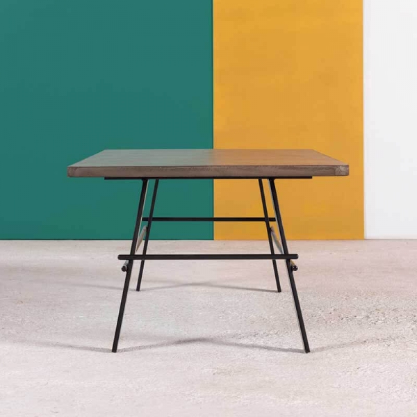 Table basse design rectangulaire en béton ciré fabriquée en France - Opale - 2
