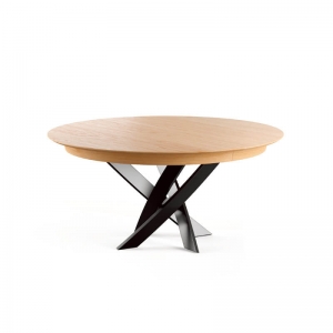 Table ronde extensible design de fabrication française - Elliptica