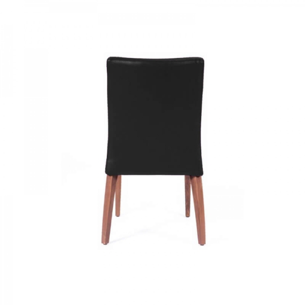 Chaise confortable empilable noire avec pieds en bois - Matias 2 stack - 3