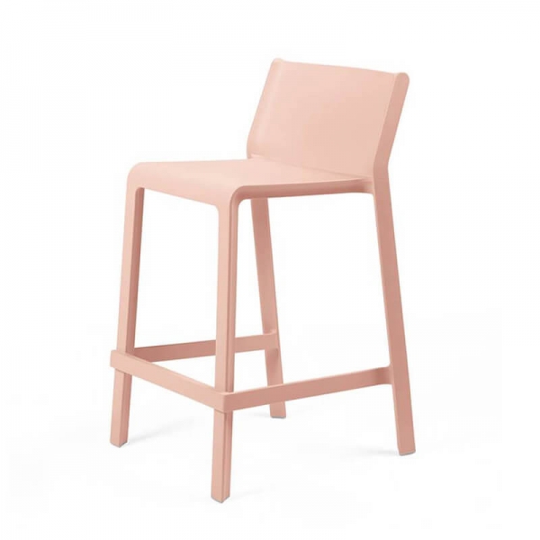 Tabouret snack empilable rose - Trill mini - 23