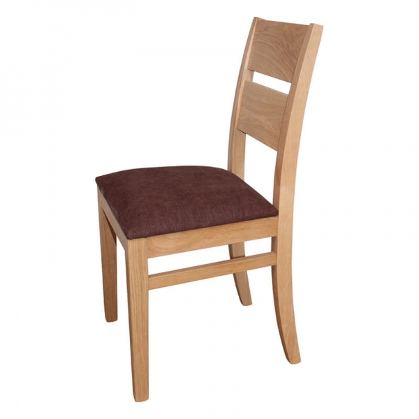 Chaise française en bois massif et assise tissu - Soja 1300 - 6