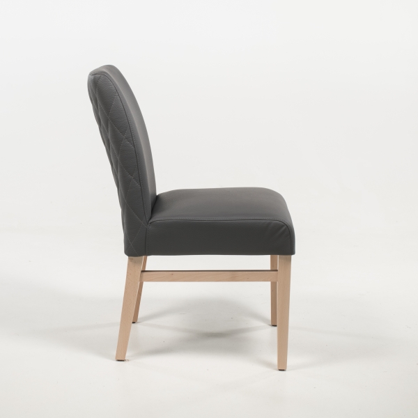 Chaise rembourrée matelassée style contemporain avec renforts - Fritz 4 - 6