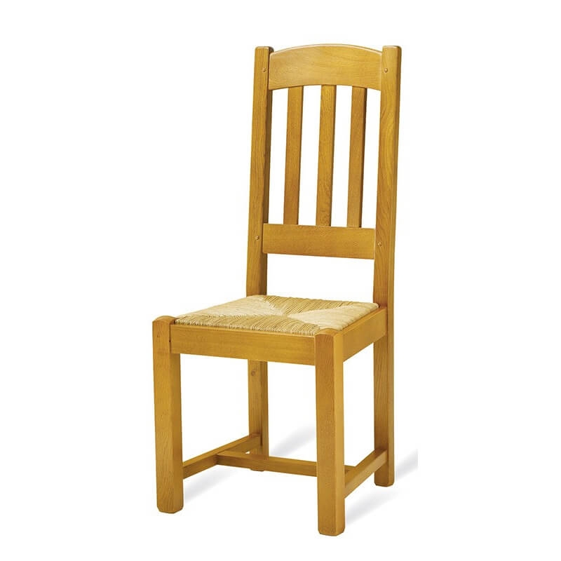 Chaise de salle à manger française en bois rustique - 652 662