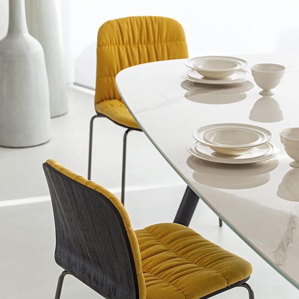 Table céramique blanche design - Suite Midj® - 3