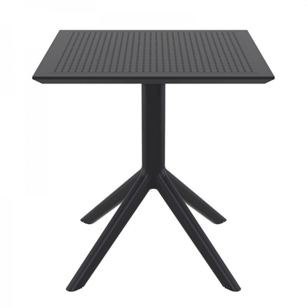 Petite table carrée en résine noire - Sky - 10