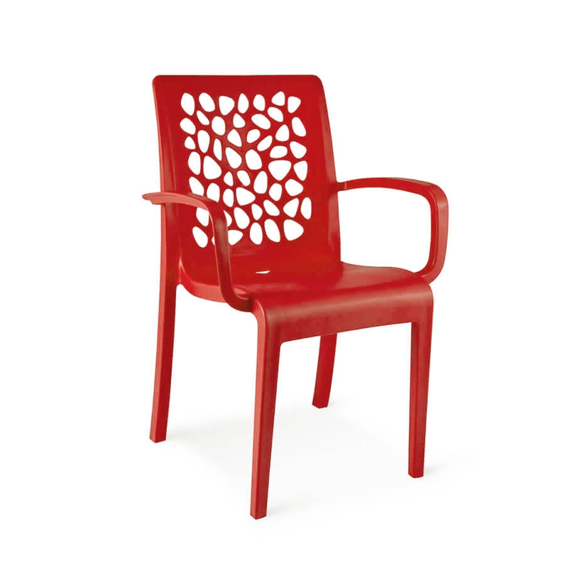 4 Pieds 4 Chaises Plan De Campagne Chaise de jardin empilable en polypropylène made in France - Tulipe