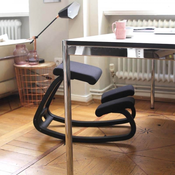 Chaise ergonomique mal de dos tissu noir - Variable Varier® - 15