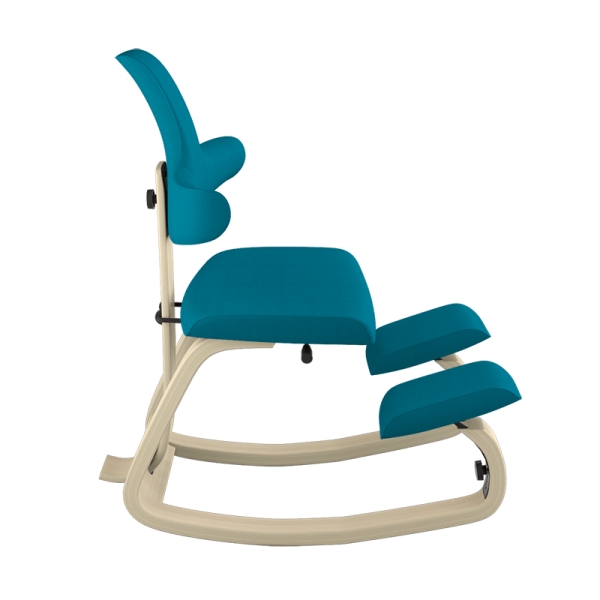 Chaise de travail ergonomique en tissu bleu - ThatSit Varier® - 25