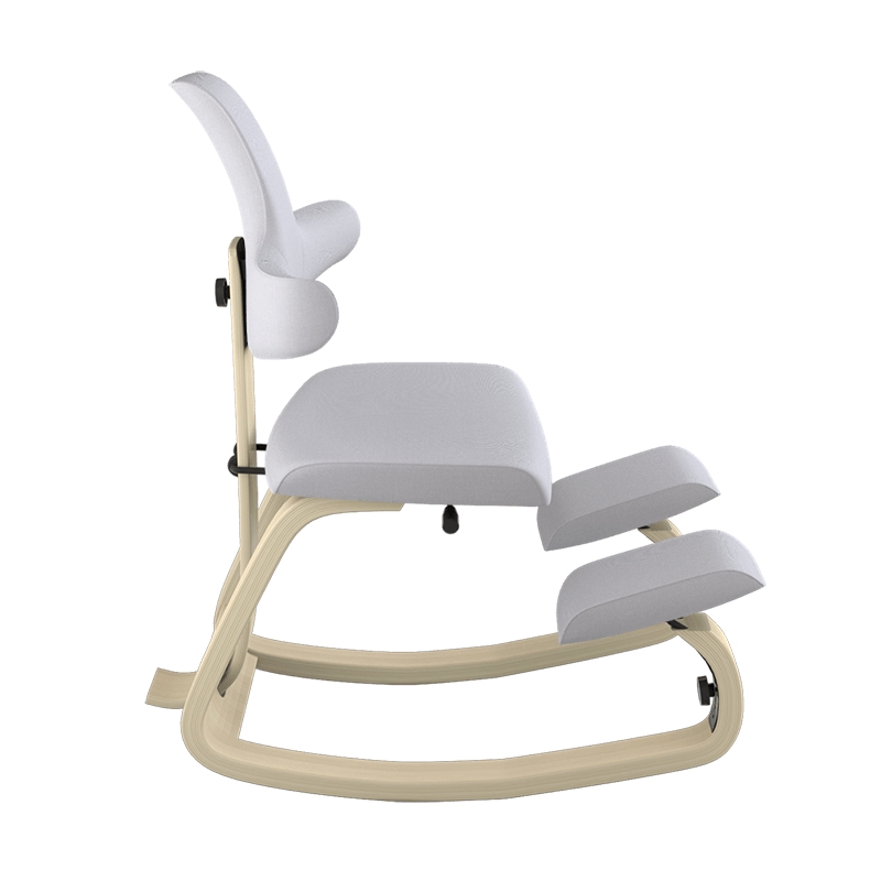 Chaise de bureau ergonomique, chaise de jeu blanche à dossier haut avec  support lombaire, chaise d'ordinateur PC, chaise de course, chaise de  bureau en PU, chaise de bureau ergonomique pivotante pour maux