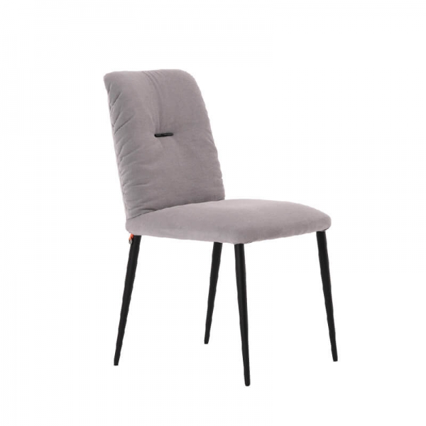 Chaise moderne en tissu et pieds métal - Aura Mobitec® - 1