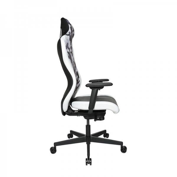 Chaise de gaming réglable camouflage blanc - Sitness - 6