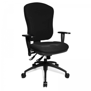 Chaise bureautique ergonomique et confortable noire - Wellpoint 30