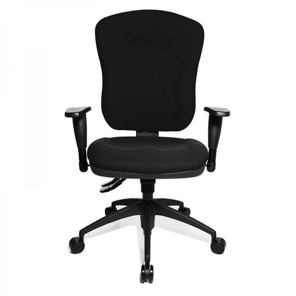 Chaise de bureau noire accoudoirs réglables - Wellpoint  - 2