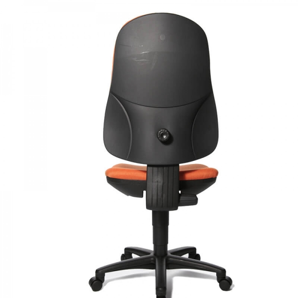 Chaise bureautique en tissu orange – Support P - 5