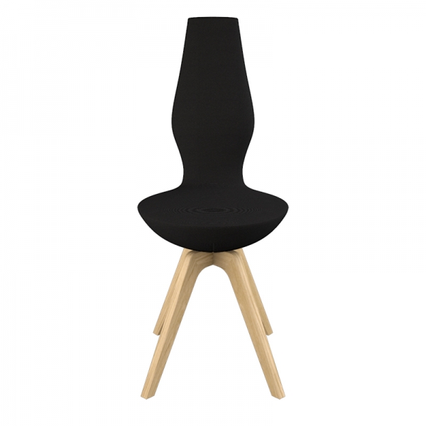 Chaise de salle à manger design et inclinable en tissu avec pieds en bois - Date Varier® - 5