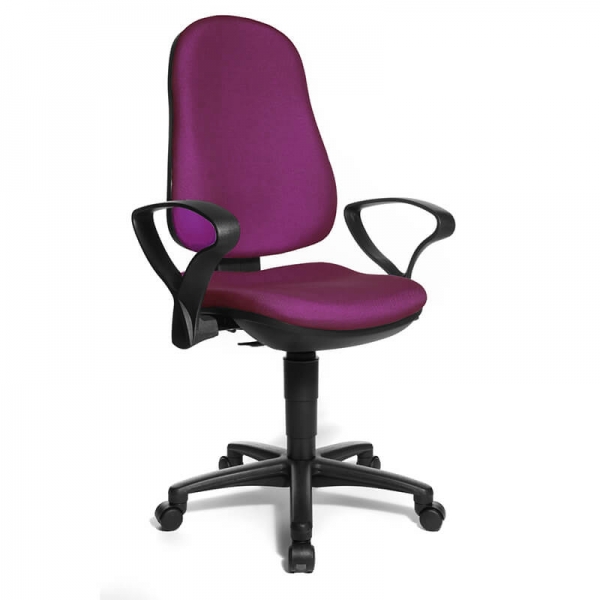 Chaise réglable pour bureau avec accoudoirs – Support P - 36