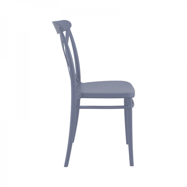 Chaise de jardin empilable  en polypropylène style bistrot - Cross - 13