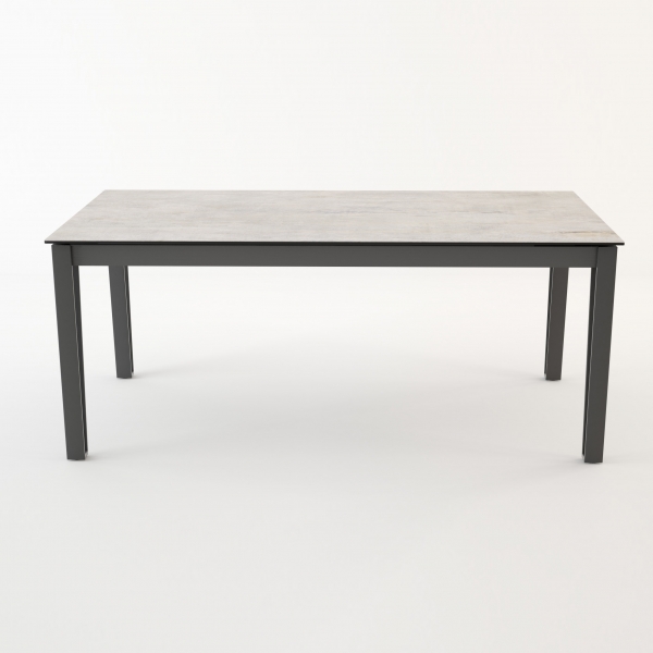 table de repas rectangulaire en céramique avec pieds métal - 4