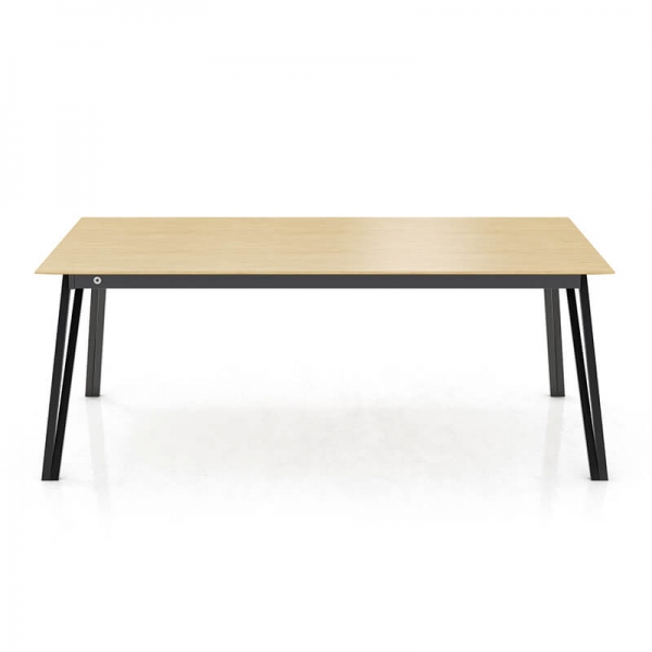 Table en bois massif avec pieds en métal forme épingle - Brest Mobitec® - 3