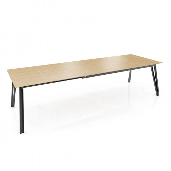 Table extensible avec pieds en métal forme épingle style industriel- Brest Mobitec® - 5