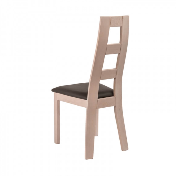 Chaise contemporaine en bois de chêne et synthétique made in France - Ceri - 1
