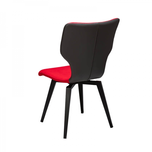 Chaise made in France pivotante avec revêtement bicolore - Neo - 4