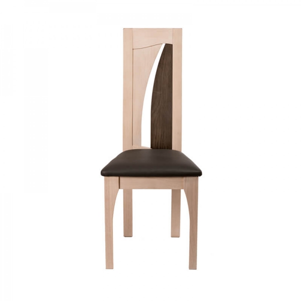 Chaise en bois et synthétique avec dossier haut fabrication France - Zena - 4