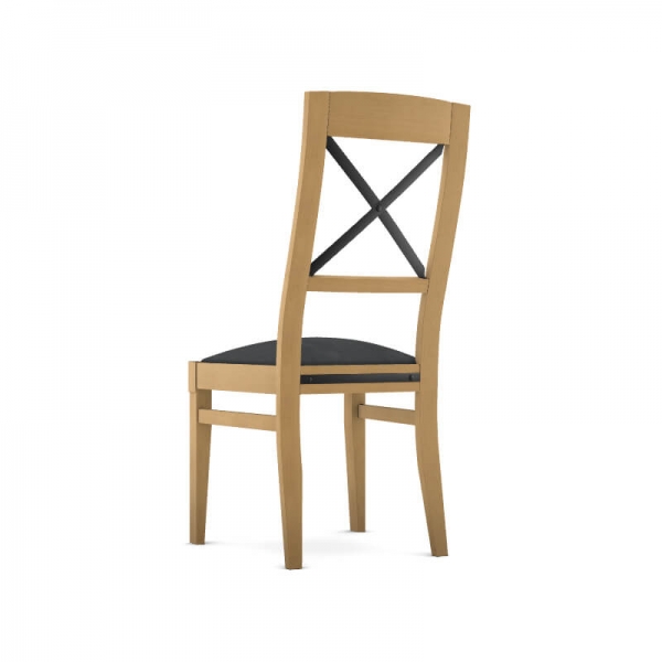 Chaise made in France en bois et assise tissu - Loft - 3