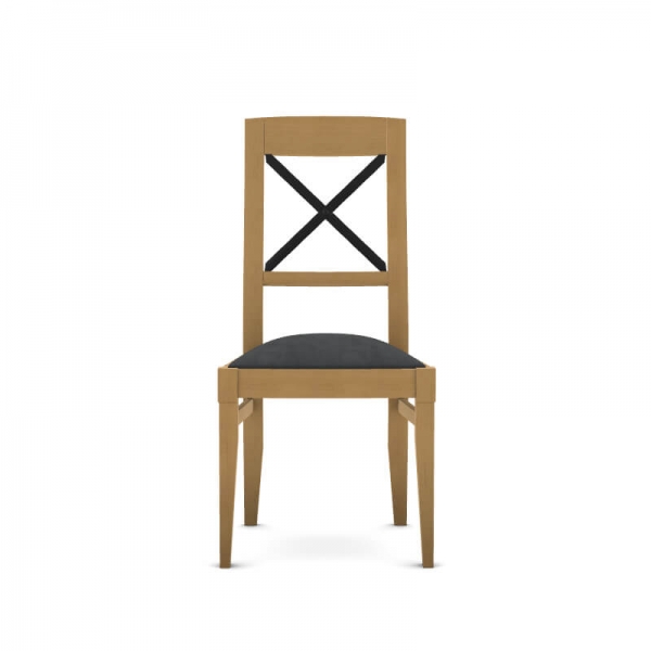 Chaise fabrication française en bois et tissu - Loft - 4